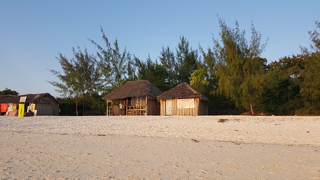 domky na pláži