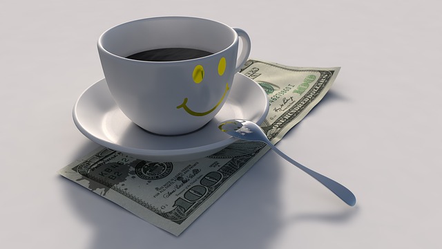 káva a dolary